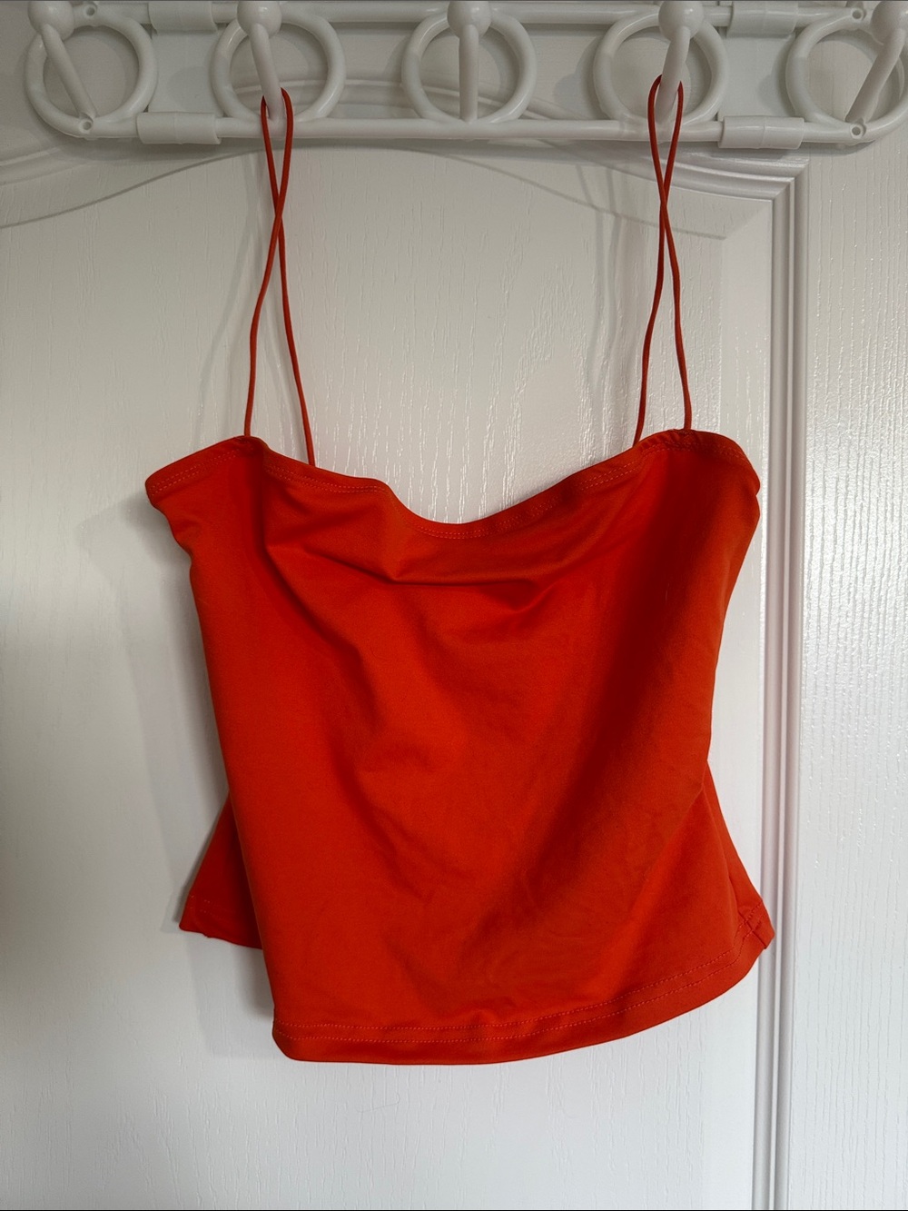 Missguided Red Spaghetti-Strap Cami Top